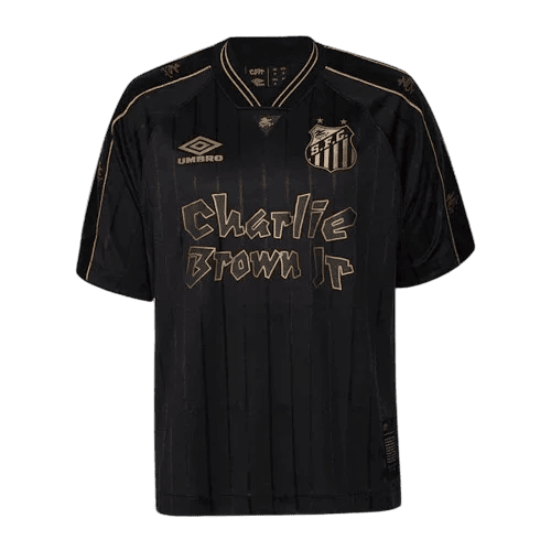 Camisa do Santos CBJR Charlie Brown Jr Preta Black