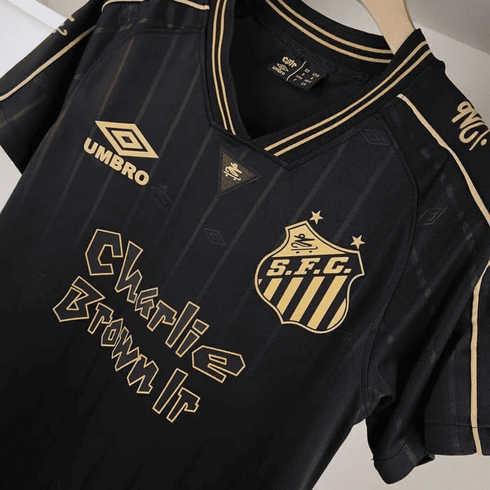 Camisa do Santos CBJR Charlie Brown Jr Preta Black