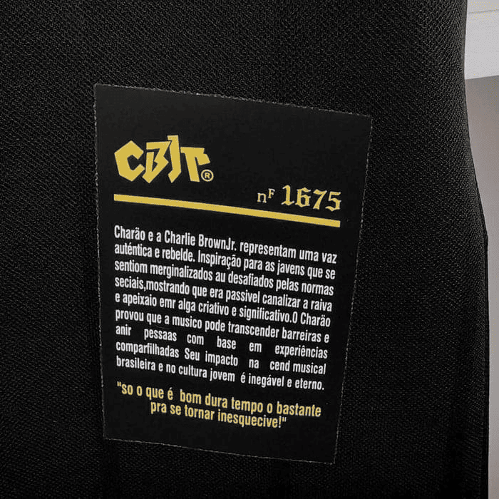 Camisa do Santos CBJR Charlie Brown Jr Preta Black