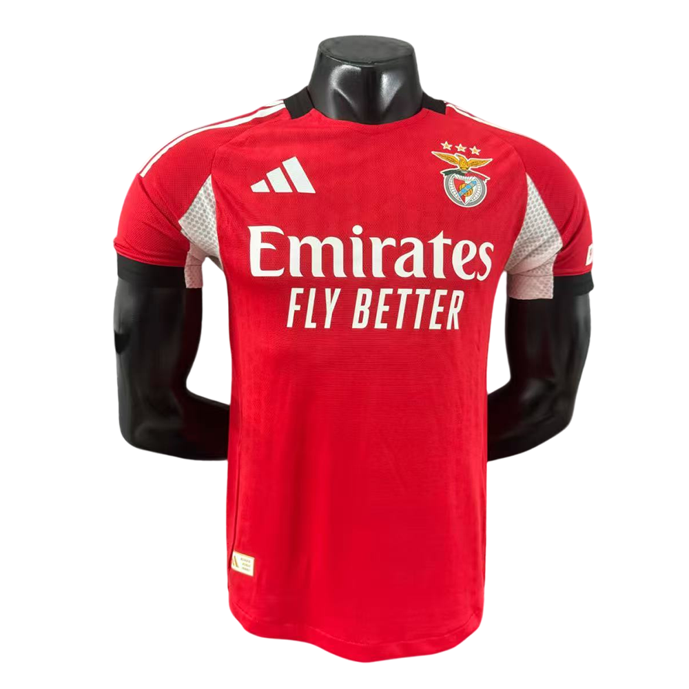Camisa do Benfica Home I 1 Vermelha 25/26 2025 2026 Masculina Modelo Jogador Player