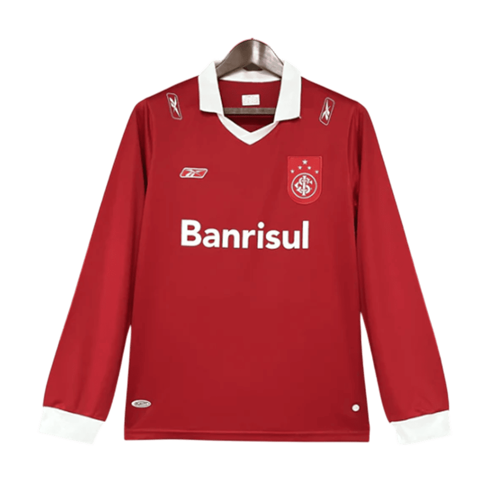 Camisa do Internacional Home I 1 Vermelha 2006 Retrô - Manga Longa