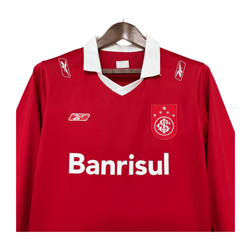 Camisa do Internacional Home I 1 Vermelha 2006 Retrô - Manga Longa