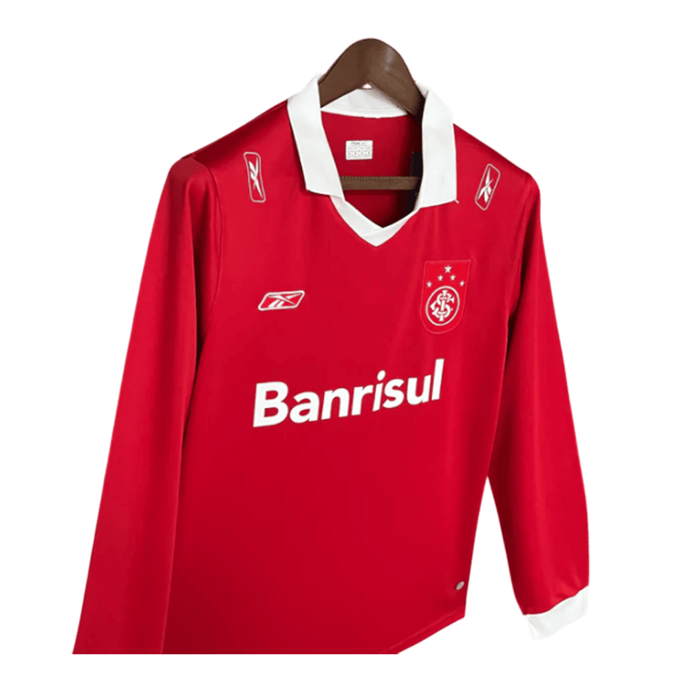 Camisa do Internacional Home I 1 Vermelha 2006 Retrô - Manga Longa