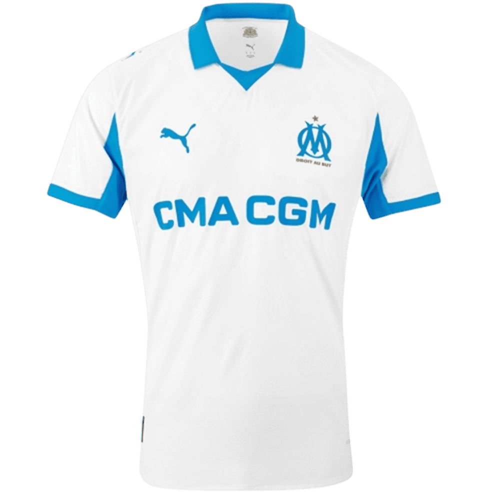 Camisa do Olympique de Marseille Home I 1 Branca 25-26 2025 2026 Masculina