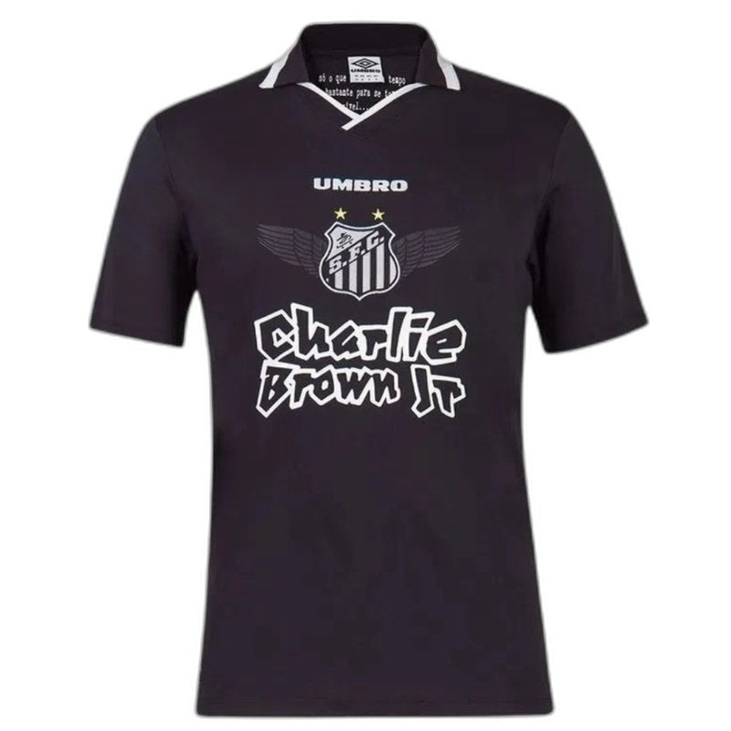 camisa-santos-cbjr-chalie-brown-jr-black-preta